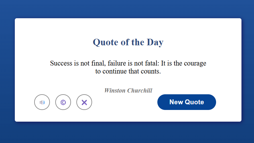 Random Quotes project